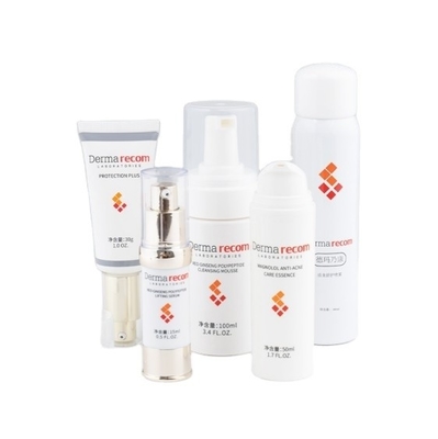 Vervaardiging van plastic huidverzorgingsflessen met een capaciteit van 15 ml, 30 ml, 50 ml en 100 ml