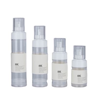 AS PP lege luchtloze pomplotionfles 30ml 50ml 60ml 80ml 100ml met kinddichte dop