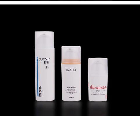 15 ml 30 ml 50 ml PP/PCR luchtloze lotionpompfles voor schermdruk en gelijkmatige dosering