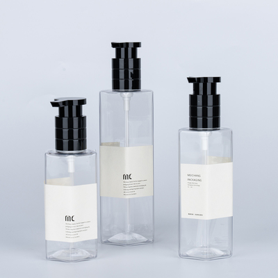 Kettingmateriaal PET Plastic 200 ml 250 ml 300 ml Shampoo Flasje voor huidverzorging Verpakking