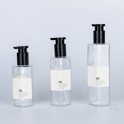 Kettingmateriaal PET Plastic 200 ml 250 ml 300 ml Shampoo Flasje voor huidverzorging Verpakking