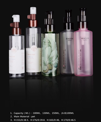 100 ml 130 ml 150 ml capaciteit Persoonlijke PET plastic lotion fles voor cosmetische verpakking