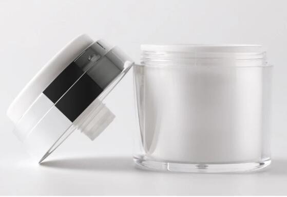 Ronde vorm luchtloze pot Acryl pomp lotion fles voor huidverzorging Verpakking 15g 30g 50g