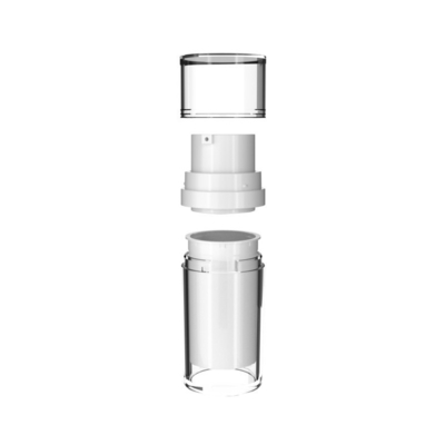 30 ml 50 ml capaciteit Dubbele inwendige fles Luxe Emulsie luchtloze fles met MS schroefkap