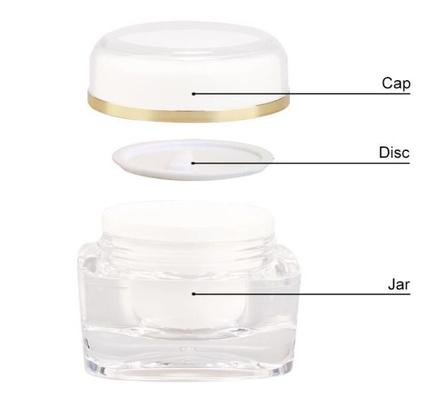 Collar materiaal acryl 15g 30g 50g container voor luxe oogcrème in diamanten pot