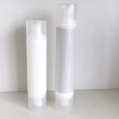 10 ml 10 ml 15 ml 15 ml dubbele luchtloze cosmetische flessen voor PP cosmetische verpakkingen