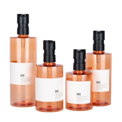 200 ml 250 ml 300 ml 400 ml PET PP shampoo fles met pompsprayer en schermdruk