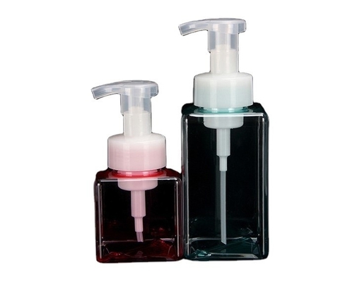450 ml Vierkante PET-schermdrukkelijke lege fles voor cosmetische verpakkingen Vloeibare zeep
