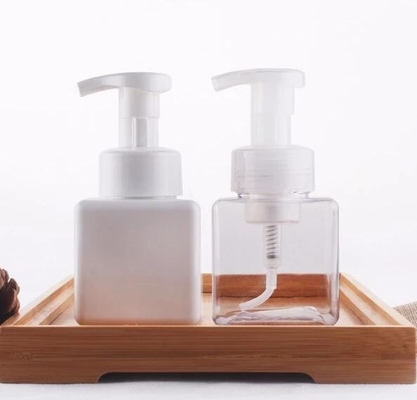 450 ml Vierkante PET-schermdrukkelijke lege fles voor cosmetische verpakkingen Vloeibare zeep