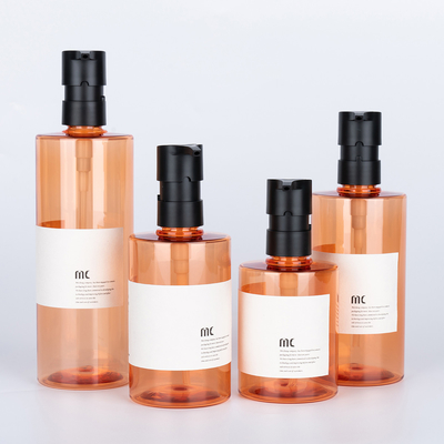 200 ml 250 ml 300 ml 400 ml Plastic PET fles Shampoo fles Ronde fles Met lotion pomp