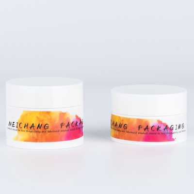 Aanpasbaar 30g 50g Plastic pp ronde luchtloze pot voor gezicht Crème oogcrème cosmetische verpakking