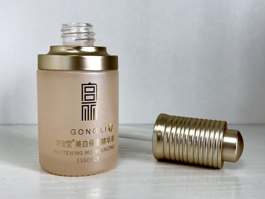 Kinderwaardig 30 ml glazen roterende druppelfles voor oogcrème Luxe essence fles