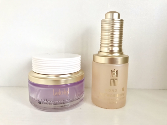 Kinderwaardig 30 ml glazen roterende druppelfles voor oogcrème Luxe essence fles