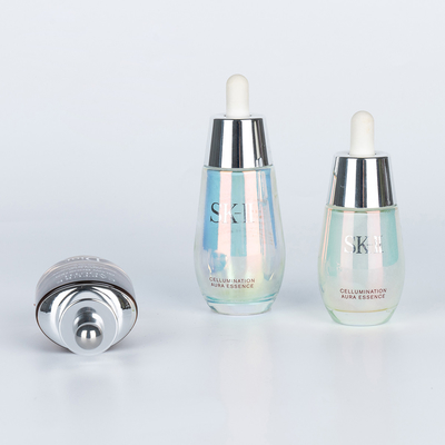 Concurrerende glazen ronde dropperfles voor serum en essence 30 ml 50 ml elke kleur is OK