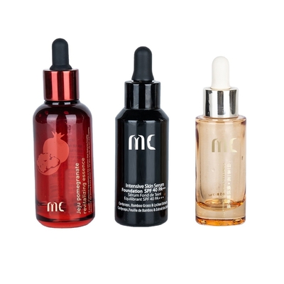 Glas rond dropper fles 30 ml 50 ml voor eind en luxe essence serum Zhejiang kind resistent
