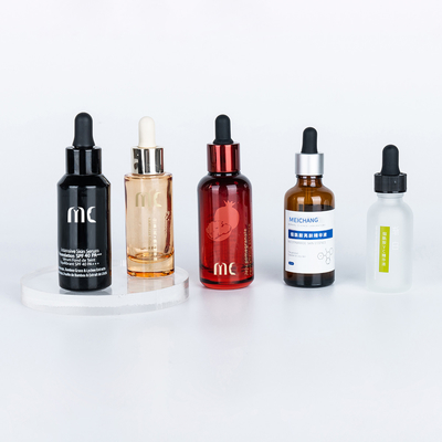 Glas rond dropper fles 30 ml 50 ml voor eind en luxe essence serum Zhejiang kind resistent