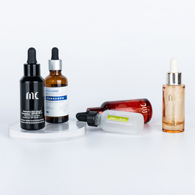 Glas rond dropper fles 30 ml 50 ml voor eind en luxe essence serum Zhejiang kind resistent