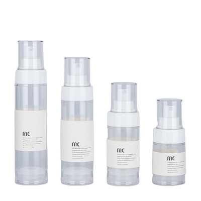 30 ml 50 ml 80 ml 100 ml lotion airless fles met pompsprayer en kartonnen verpakking
