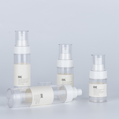 30 ml 50 ml 80 ml 100 ml lotion airless fles met pompsprayer en kartonnen verpakking