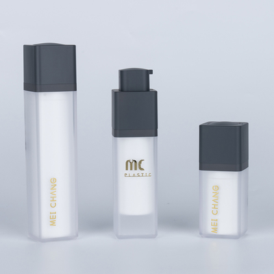 Aanpasbare kleur en afdruk Acryl lotion pomp fles voor huidverzorging 15ml 30ml 50ml