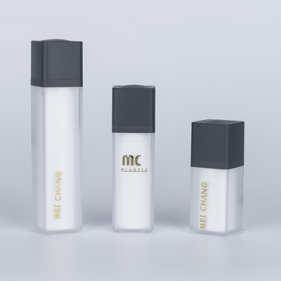 Aanpasbare kleur en afdruk Acryl lotion pomp fles voor huidverzorging 15ml 30ml 50ml