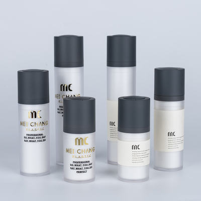 Schermdruk Acrylische luchtloze pompfles voor huidverzorging 15 ml 30 ml 50 ml Twist Design