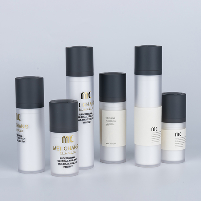 Aanpasbare kleur en afdruk Acryl lotion pomp fles voor huidverzorging 15ml 30ml 50ml