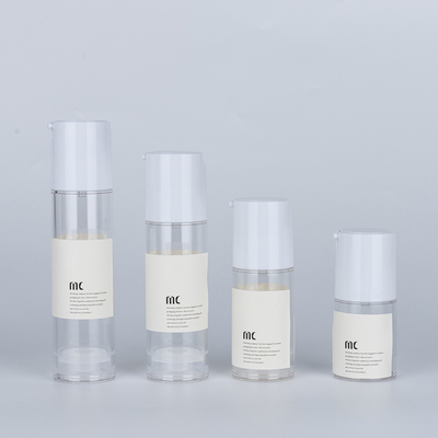 10ml 15ml 20ml 30ml 50ml 80ml 100ml 120ml Plastic AS Airless Pump Flasje voor huidverzorging