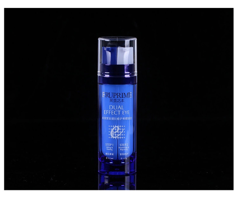 Kleur cosmetische luchtloze fles 25 ml Innerlijk gegraveerd AS Dubbele inwendige fles Luxe emulsie