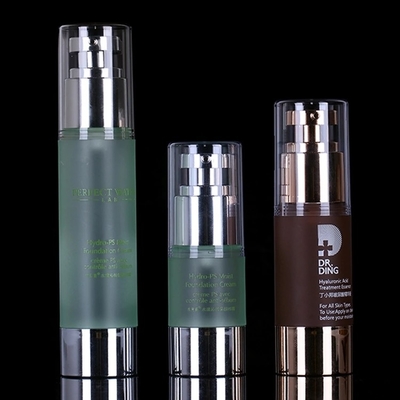 Economisch maatwerk 30 ml pomp luchtloze fles voor oogcrème en plastic materiaal