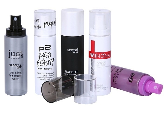 Screenprinting PET Plastic Cosmetic Mist Spray Flask voor aangepaste schoonheidsverpakkingen