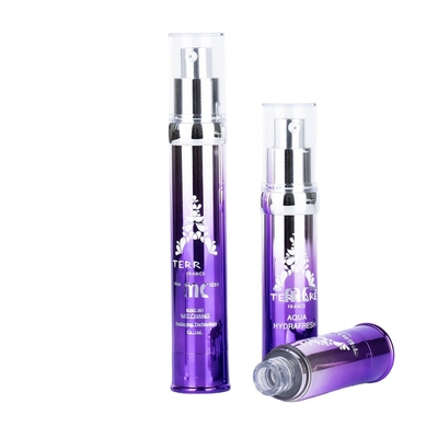 Industriële cosmetica 15 ml 20 ml 30 ml luchtloze pompfles met schermdruk en UV-handwerk