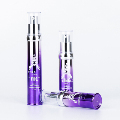 Industriële cosmetica 15 ml 20 ml 30 ml luchtloze pompfles met schermdruk en UV-handwerk