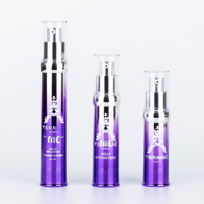 Industriële cosmetica 15 ml 20 ml 30 ml luchtloze pompfles met schermdruk en UV-handwerk