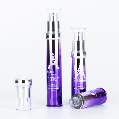 Industriële cosmetica 15 ml 20 ml 30 ml luchtloze pompfles met schermdruk en UV-handwerk