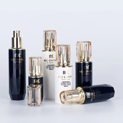 Acryl pomp spuitflessen voor luxe PET huidverzorging serie 40ml 100ml 120ml 150ml 170ml