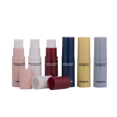 5 ml 10 ml Kleur Op maat gemaakt ontwerp Kleine reis PP lege luchtloze pompfles voor parfum