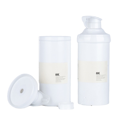 500 ml Ronde vorm Plastic lotion pomp Flesje luchtloze fles Acceptabel klant logo