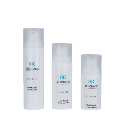 Persoonlijke schroefkap PP plastic luchtloze pompfles voor lichaamswas 30ml 50ml 75ml
