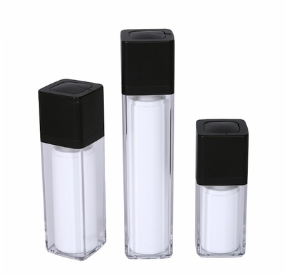 Design Luxe luchtloze Acryl lotion fles met 20 ml 30 ml 50 ml capaciteit en pomp